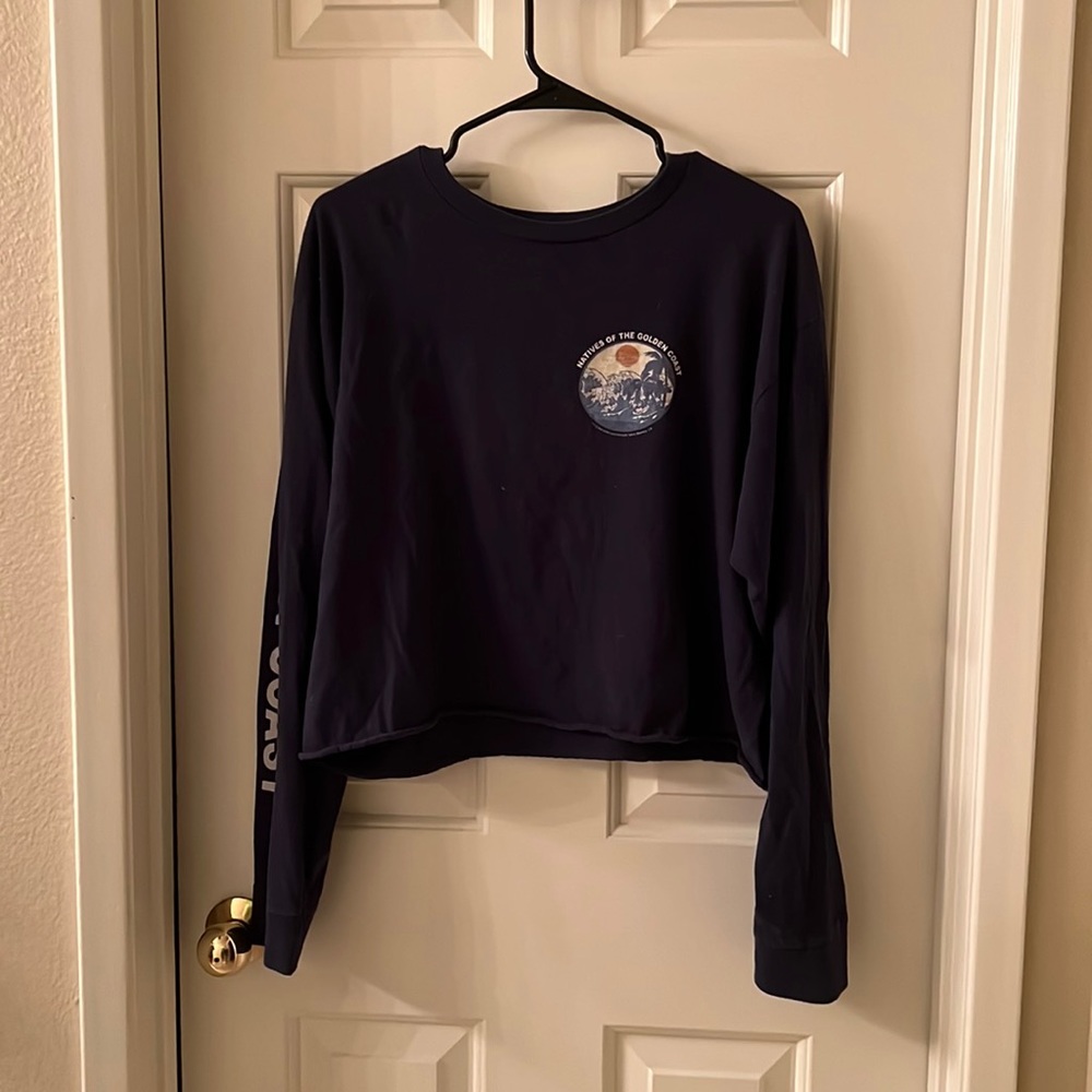 Brandy Melville Golden Coast Oversized Long Sleeve Tee NWOT